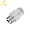MPOC-G12-04 Nối nhanh thẳng ren ngoài STNC (MPOC12-04 hợp kim- gioăng chống rò rỉ)