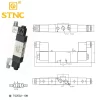TG2532-10N Van điện từ khí nén (5 cửa 2 vị trí) TG STNC 19 TG2532-10N Van điện từ khí nén (5 cửa 2 vị trí) TG STNC